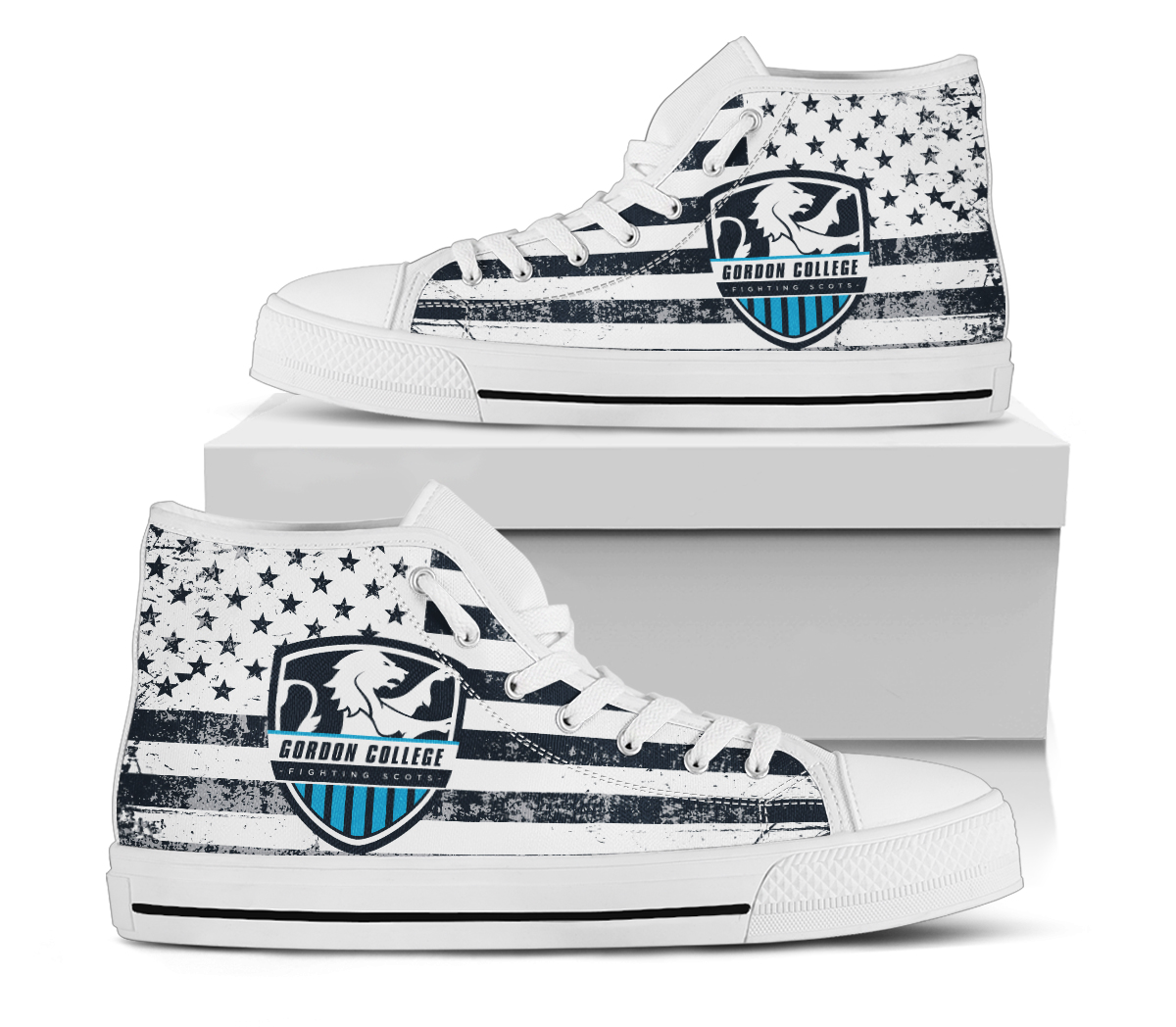 NCAA Gordon College Scots High Top Shoes