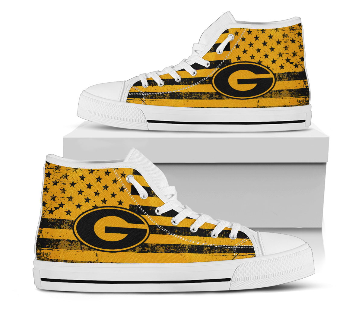 NCAA Grambling Tigers High Top Shoes