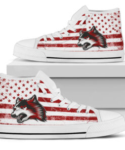 NCAA Indiana University East Red Wolves High Top Shoes