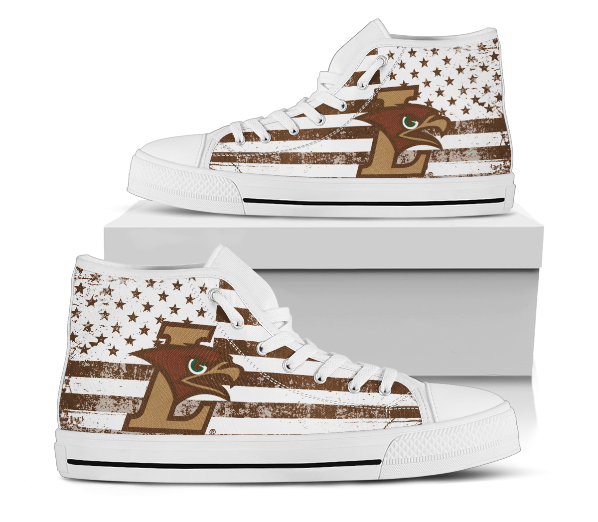 NCAA Lehigh Mountain Hawks High Top Shoes