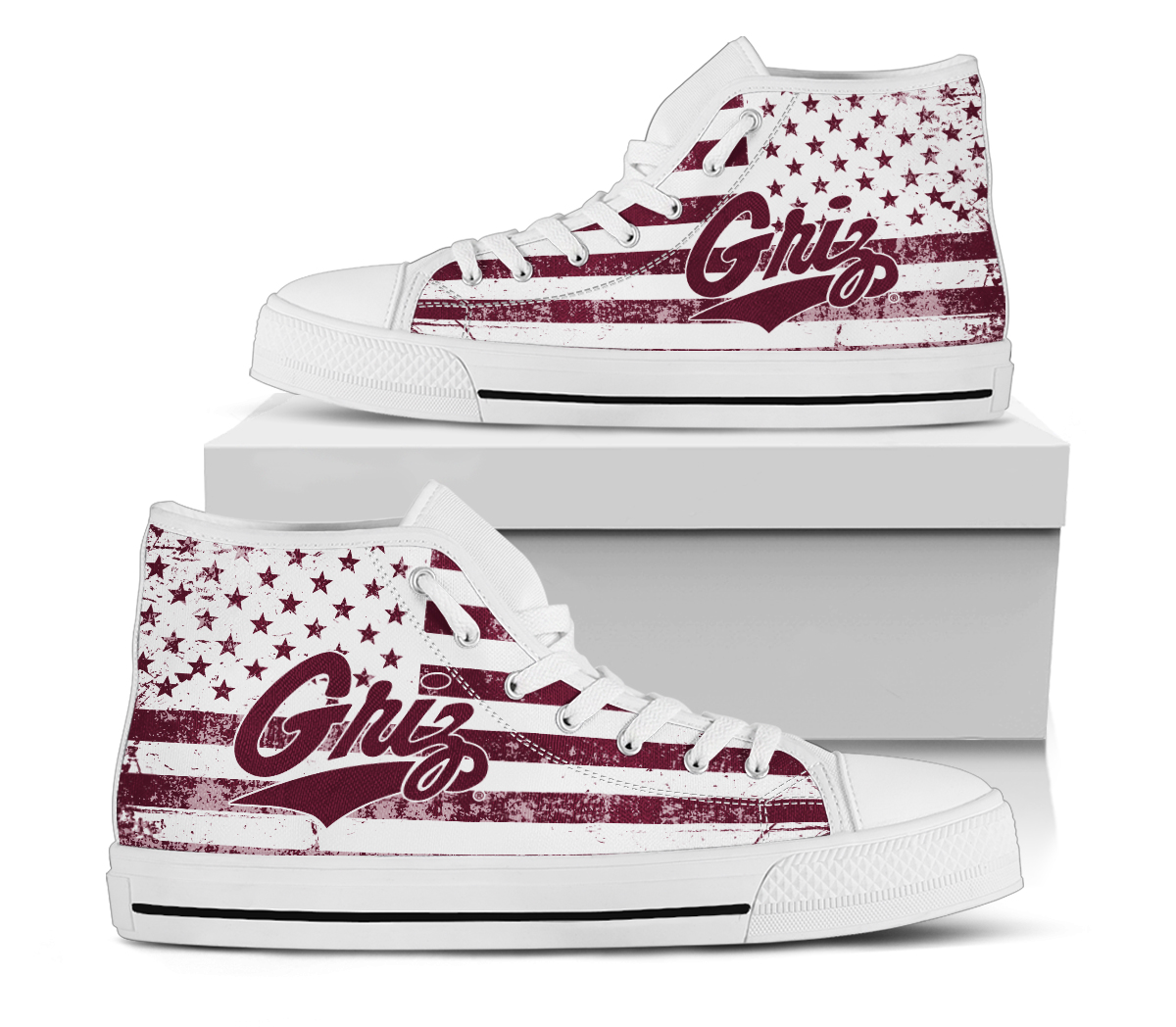 NCAA Montana Grizzlies High Top Shoes