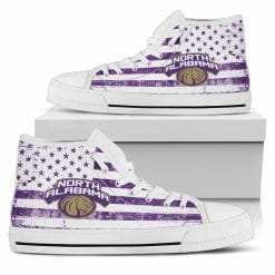 NCAA North Alabama Lions High Top Shoes