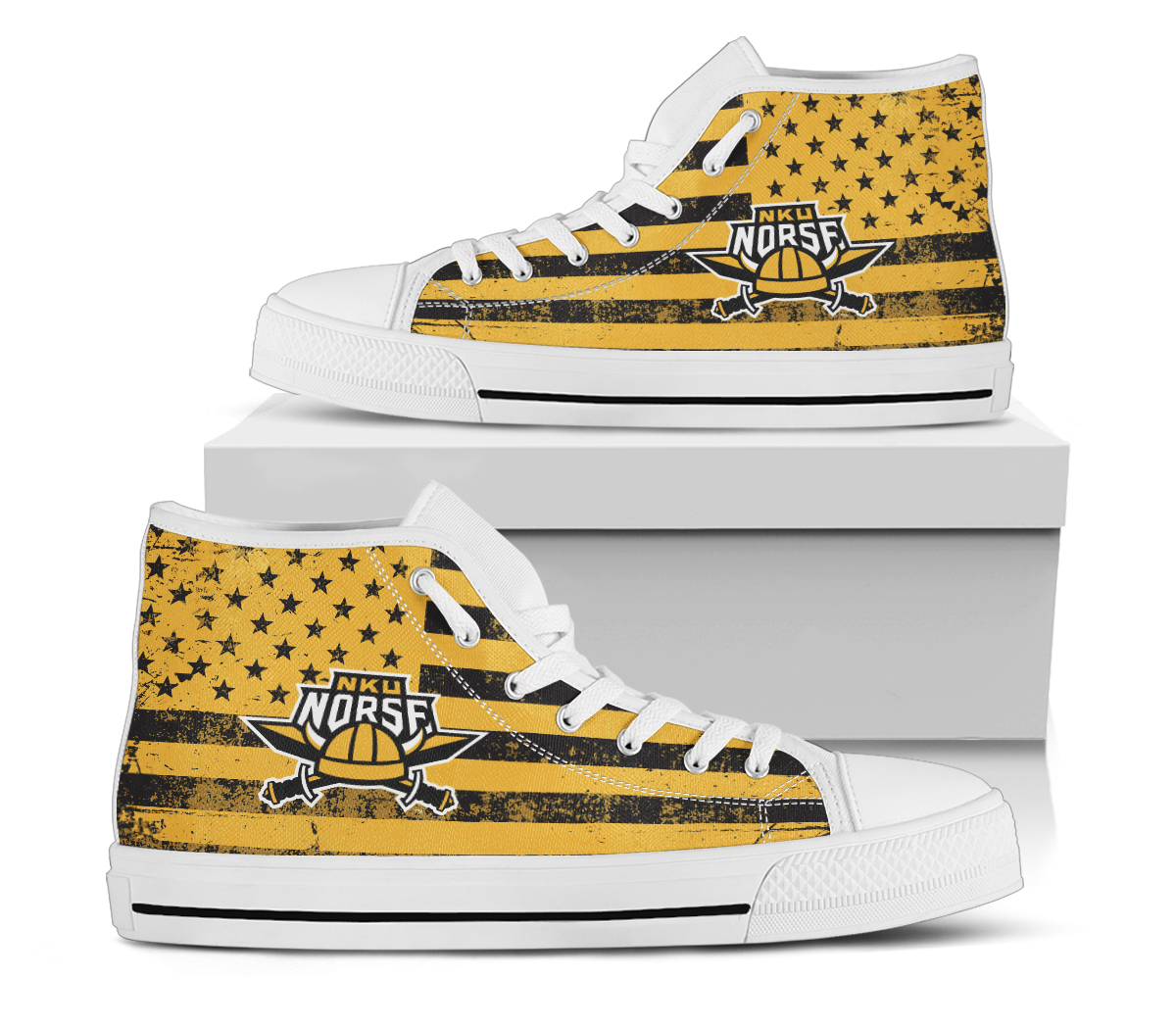 NCAA Northern Kentucky University Norse High Top Shoes
