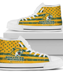 NCAA Northern Michigan Wildcats High Top Shoes