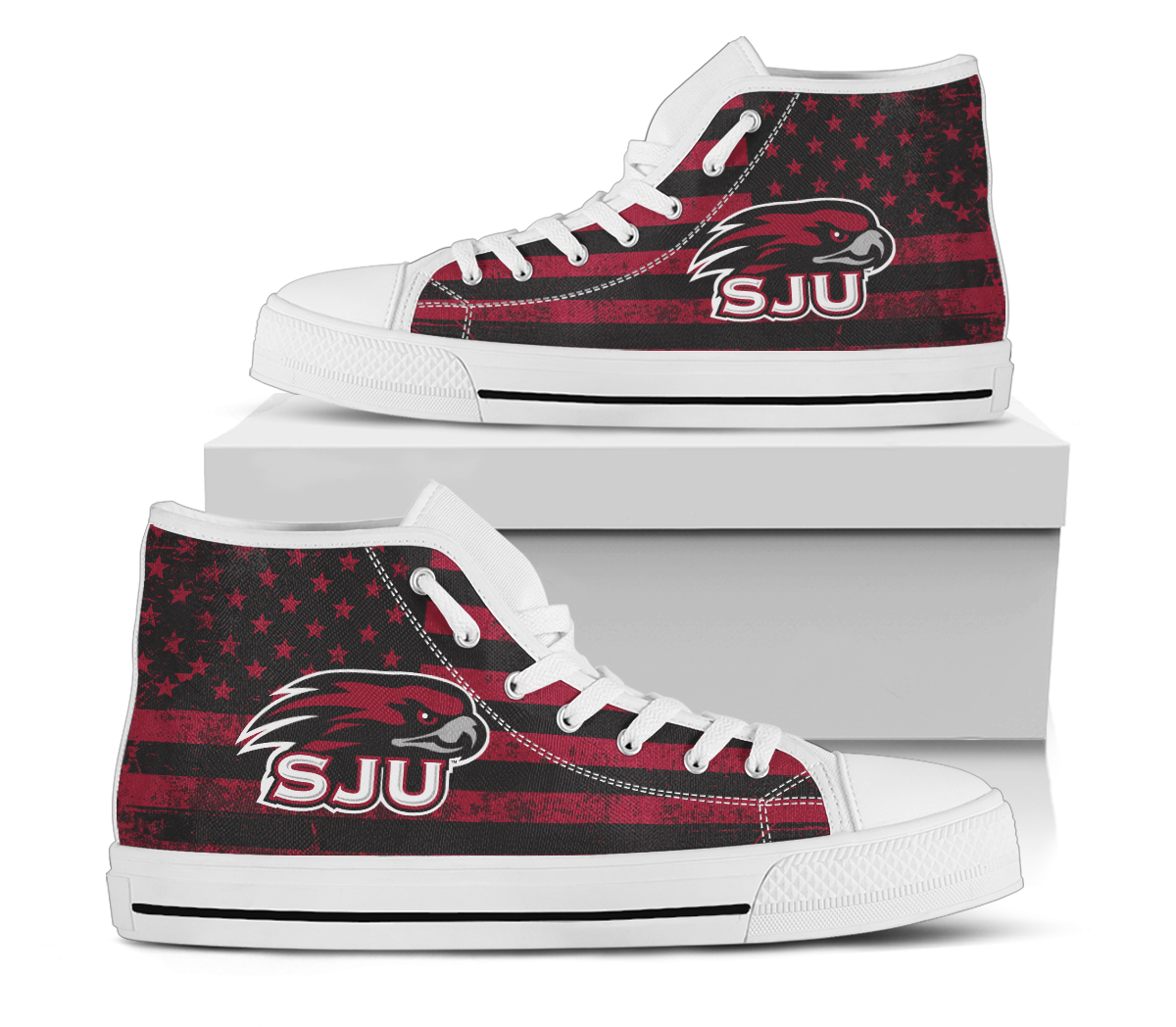 NCAA Saint Joseph's Hawks High Top Shoes