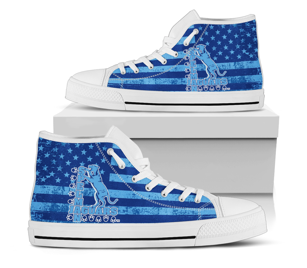 NCAA Spelman College Jaguars High Top Shoes