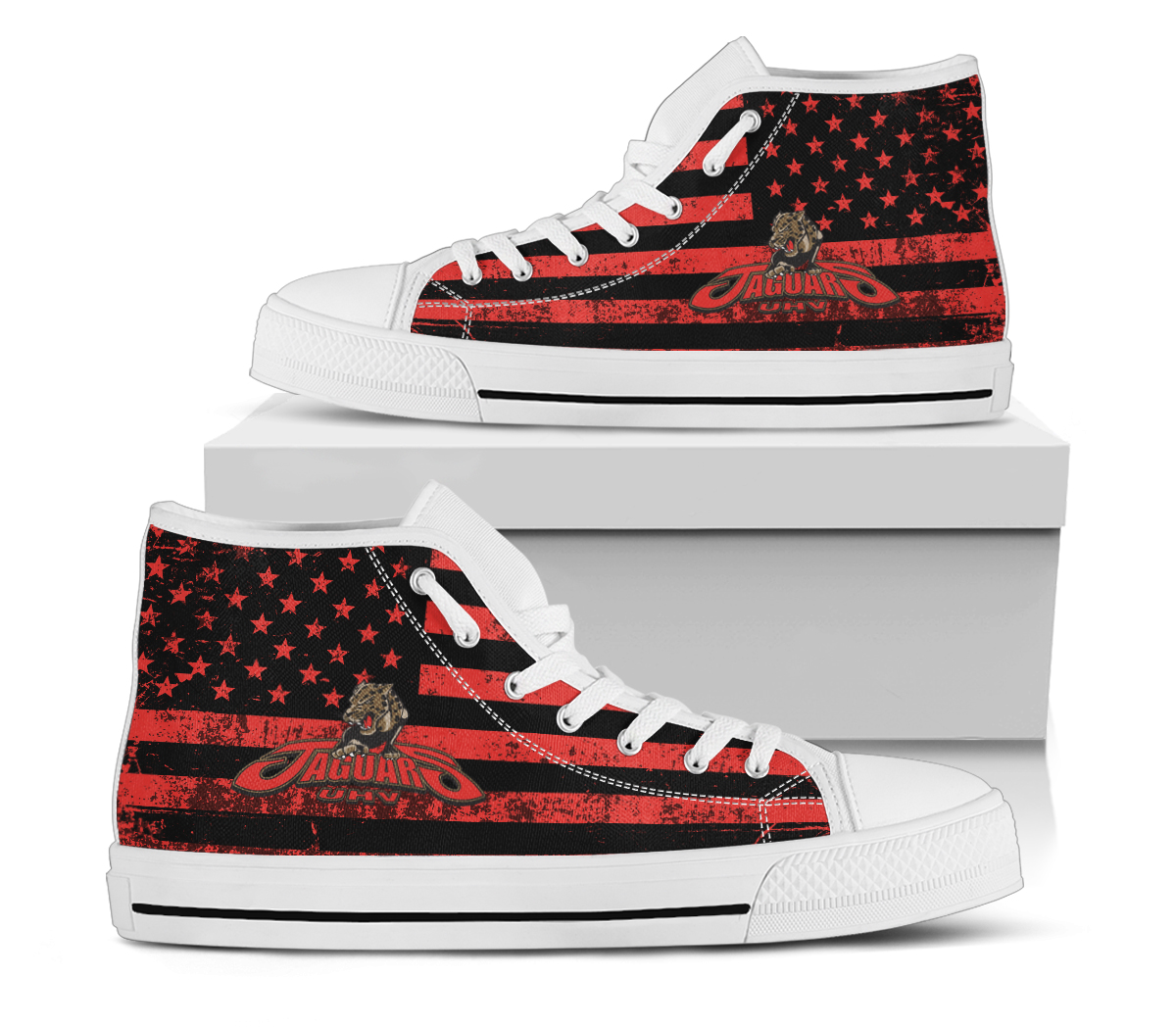 NCAA University of Houston-Victoria Jaguars High Top Shoes