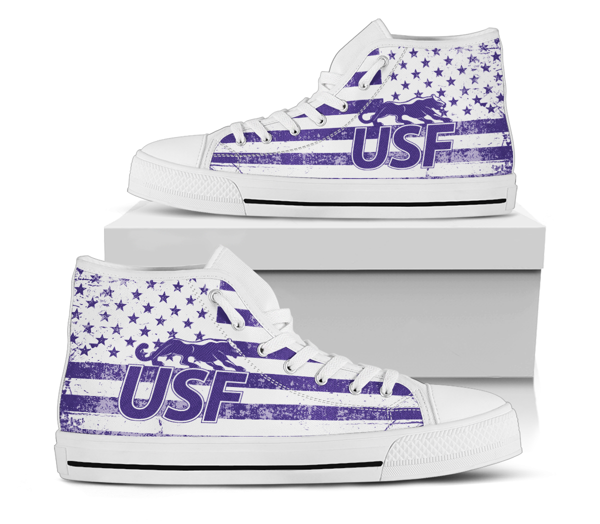 NCAA University of Sioux Falls Cougars High Top Shoes