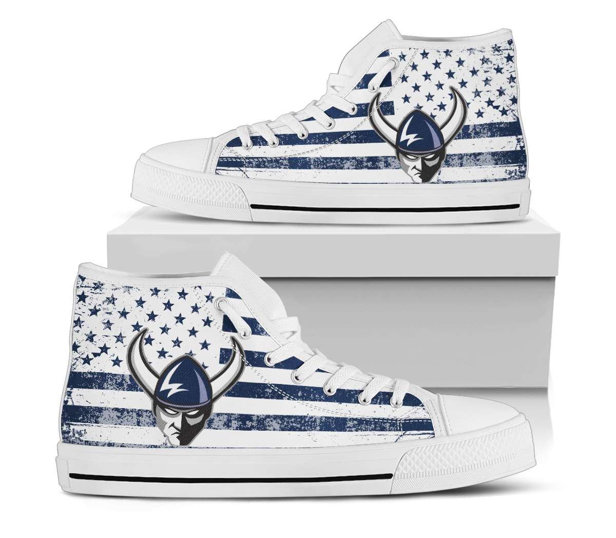 NCAA Western Washington Vikings High Top Shoes