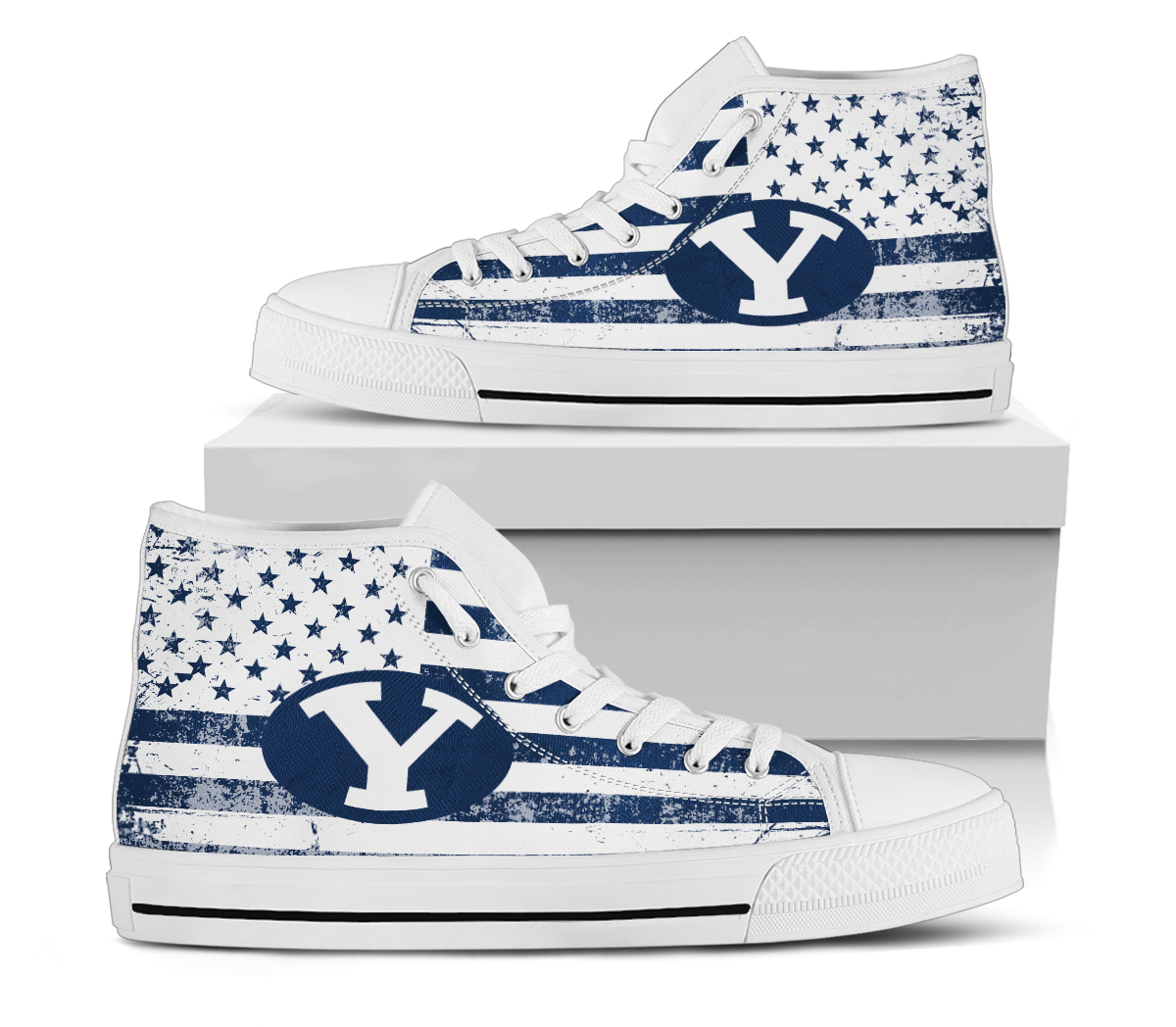 NCAA BYU Cougars High Top Shoes