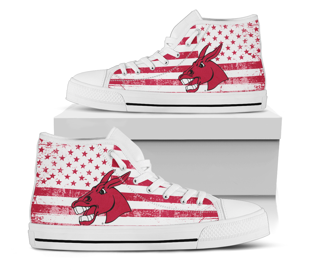 NCAA Central Missouri Mules High Top Shoes