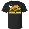 NCAA Arkansas-Pine Bluff Golden Lions Snoopy Black Unisex T-Shirt
