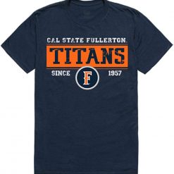 NCAA Cal State Fullerton Titans Blue Unisex T-Shirt