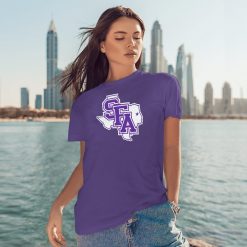 Alternative view of NCAA Stephen F. Austin Lumberjacks Purple Unisex T-Shirt