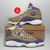 NFL Baltimore Ravens Custom Name Air Jordan 13 Shoes V6