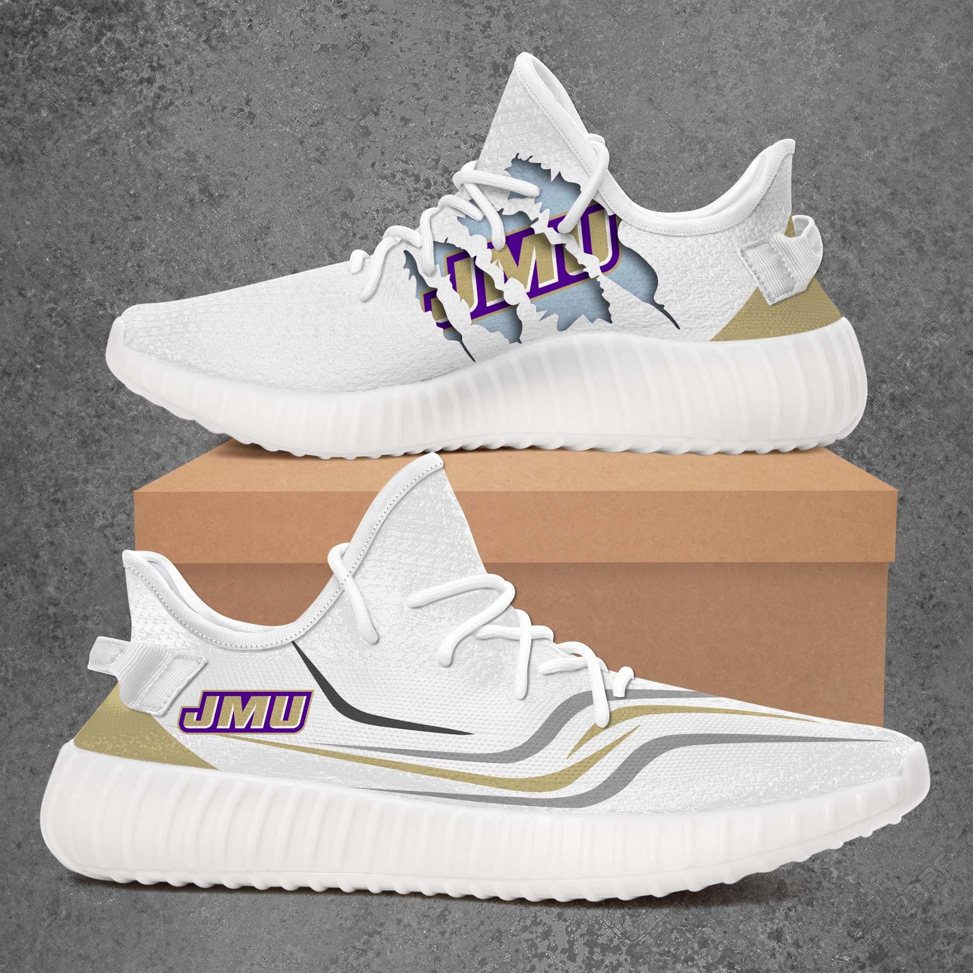 NCAA James Madison Dukes Yeezy Boost Sneakers V3