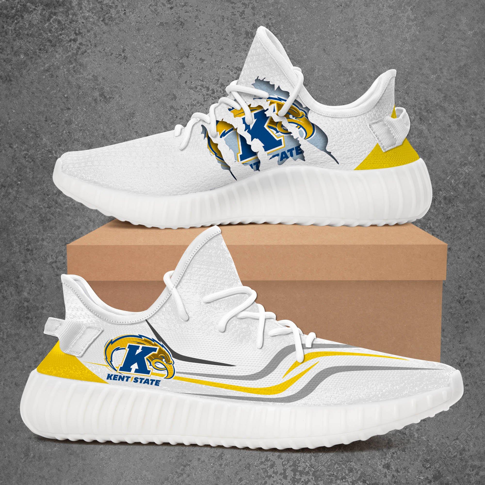 NCAA Kent State Golden Flashes Yeezy Boost Sneakers V3