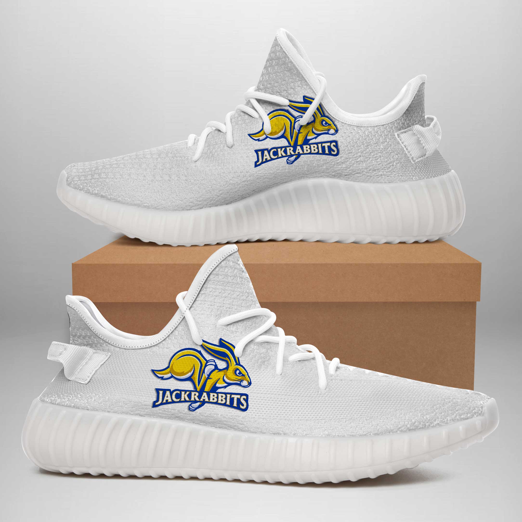 NCAA South Dakota State Jackrabbits Yeezy Boost Sneakers V4