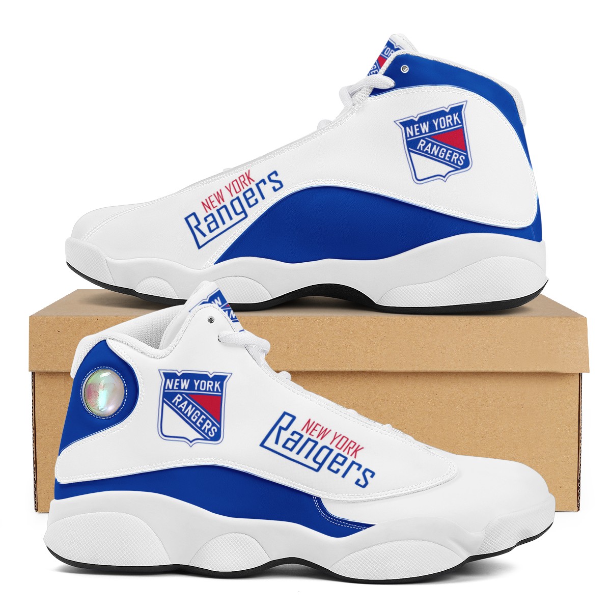 NHL New York Rangers Air Jordan 13 Shoes V2