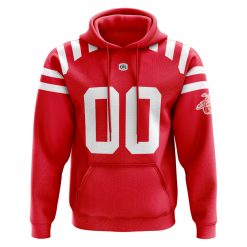 Alternative view of CFL Calgary Stampeders Custom Name Number Jersey Pullover Hoodie
