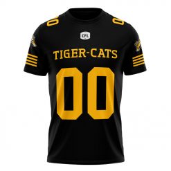 Alternative view of CFL Hamilton Tiger-Cats Custom Name Number Jersey T-Shirt