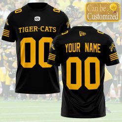 CFL Hamilton Tiger-Cats Custom Name Number Jersey T-Shirt