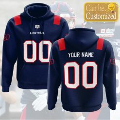 CFL Montreal Alouettes Custom Name Number Jersey Pullover Hoodie