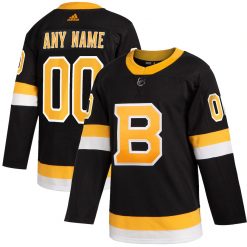 Boston Bruins Black 2019-2020 Alternate Custom NHL Authentic Jersey