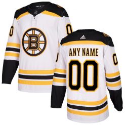 Boston Bruins White 2021 Custom NHL Authentic Jersey