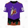 NHL Arizona Coyotes Custom Name Number 2021 Reverse Retro Alternate Jersey T-Shirt