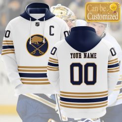 NHL Buffalo Sabres Custom Name Number 50th Anniversary Jersey Pullover Hoodie