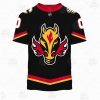 NHL Calgary Flames Custom Name Number 2021 Reverse Retro Alternate Jersey T-Shirt