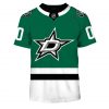 NHL Dallas Stars Custom Name Number 2020 Home Jersey T-Shirt