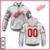 NHL Detroit Red Wings Custom Name Number 2021 Reverse Retro Alternate Jersey Pullover Hoodie