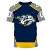 NHL Nashville Predators Custom Name Number Throwback Vintage Jersey T-Shirt