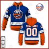 NHL New York Islanders Custom Name Number 2021 Reverse Retro Alternate Jersey Pullover Hoodie