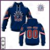 NHL New York Rangers Custom Name Number 2021 Reverse Retro Alternate Jersey Pullover Hoodie