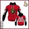 NHL Ottawa Senators Custom Name Number 2020 Home Jersey Pullover Hoodie