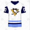 NHL Pittsburgh Penguins Custom Name Number Vintage White Jersey T-Shirt