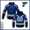 NHL St. Louis Blues Custom Name Number 2020 Home Jersey Pullover Hoodie