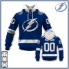 NHL Tampa Bay Lightning Custom Name Number 2020 Home Jersey Pullover Hoodie
