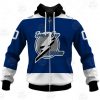 NHL Tampa Bay Lightning Custom Name Number 2021 Reverse Retro Alternate Jersey Zip Up Hoodie
