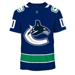 NHL Vancouver Canucks Custom Name Number 2020 Home Jersey T-Shirt