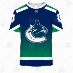 NHL Vancouver Canucks Custom Name Number 2021 Reverse Retro Alternate Jersey T-Shirt