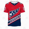 NHL Washington Capitals Custom Name Number 2021 Reverse Retro Alternate Jersey T-Shirt