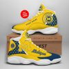 NCAA Michigan Wolverines Custom Name Air Jordan 13 Shoes
