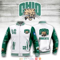 NCAA Ohio Bobcats Green White Baseball Jacket