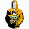 NHL Pittsburgh Penguins Baby Yoda Zip Up Hoodie