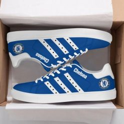 Chelsea FC Blue White Stan Smith Shoes - Image 2