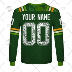 Alternative view of NHL Buffalo Sabres Custom Name Number 2022 St. Patricks Day Jersey Sweatshirt